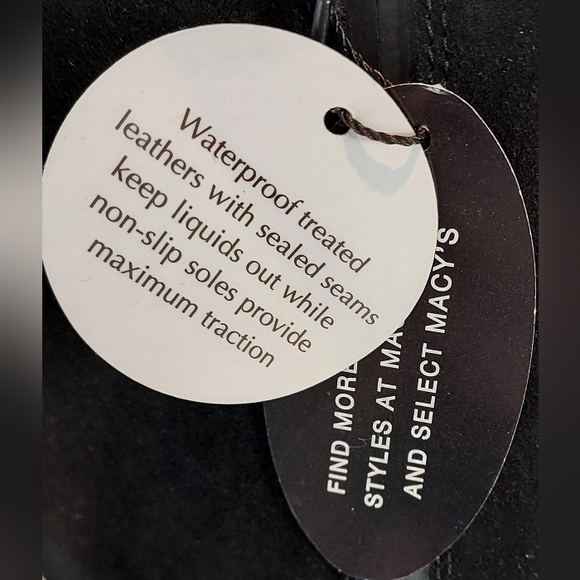 Giani Bernini Tall Black Suede Wedge Extended Calf Boots Size 8.5WC NWT - Picture 7 of 8